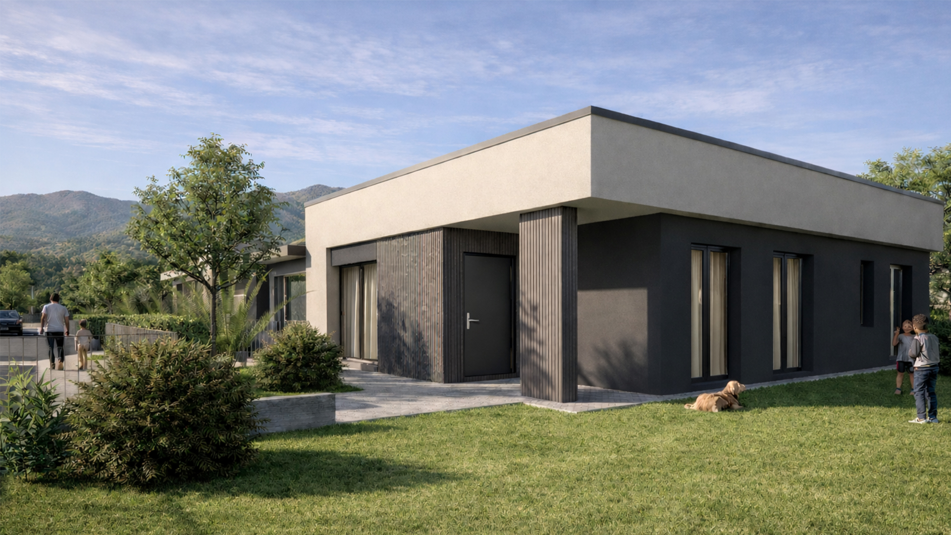 Villa con giardino privato